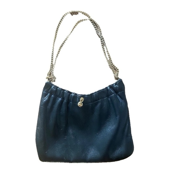 Vintage Ande leather clutch chain bag purse black - Picture 5 of 5